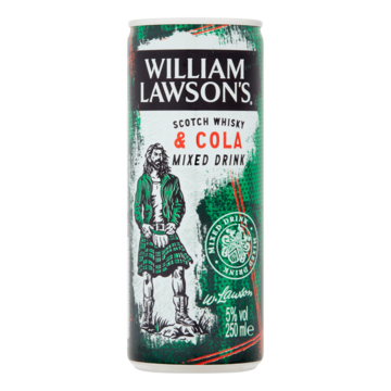 William Lawson's & Cola 250ML bestellen? - Bier en wijn — Jumbo ...