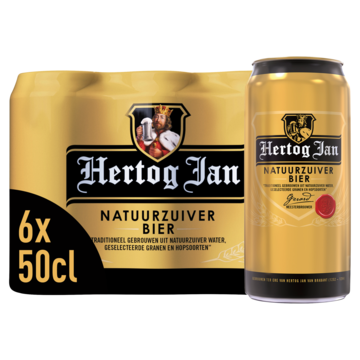 Hertog Jan Pils Blik 6 x 500ML Aanbieding bij Jumbo | Alcoholhoudend 2 verpakkingen met 4 of 6 flesjes of blikjes M.u.v. gekoeld bier
