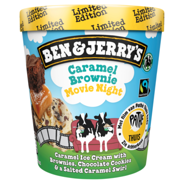 Ben & Jerry's IJs Caramel Brownie movie night pint - 465ml