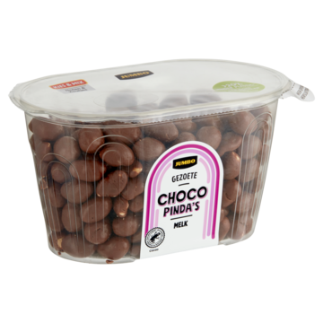 Choco Pindaapos s Melk 295g Aanbieding Cup of zak a 110350 gram