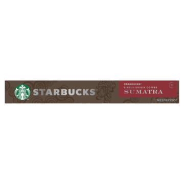 Starbucks Nespresso Sumatra Espresso Dark Roast 10 Stuks