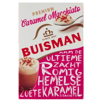Buisman Premium Caramel Macchiato 8 Sachets 136g
