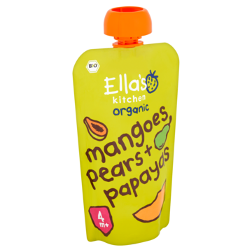 Ella's Kitchen Mango's, peren + papaya's 4+ biologisch 120g