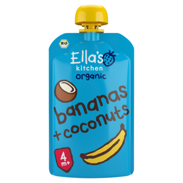Ella's Kitchen Bananen + kokos 4+ biologisch 120g