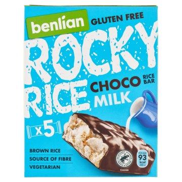 Benlian Rice Bar Rocky Rice Choco Milk 5 x 18g