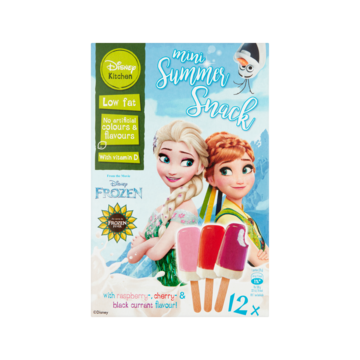 Disney Kitchen Mini Summer Snack Ijs met Framboos & Kersensmaak 12 Stuks