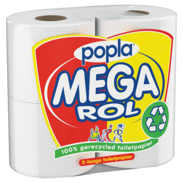 Popla Mega Rol Toiletpapier 4 rollen