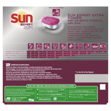 Sun Expert All-in 1 Vaatwastabletten Extra Power Citroen 42 tabletten