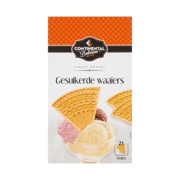 Continental Bakeries Gesuikerde Waaiers 21 Stuks 45g
