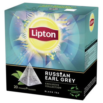 Lipton zwarte thee Russian Earl Grey 20 stuks