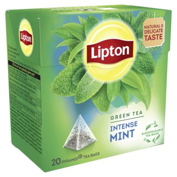 Lipton Groene Thee Intense Mint 20 Stuks