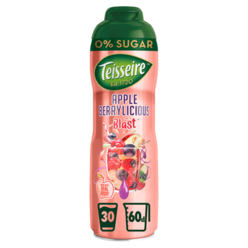 Teisseire Appel Berrylicious Blast 0% Suiker Siroop 60cl
