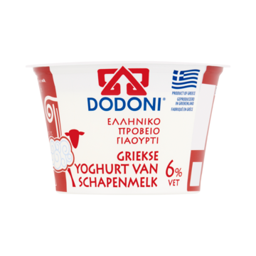 Dodoni Griekse yoghurt van schapenmelk 6 vet 170g