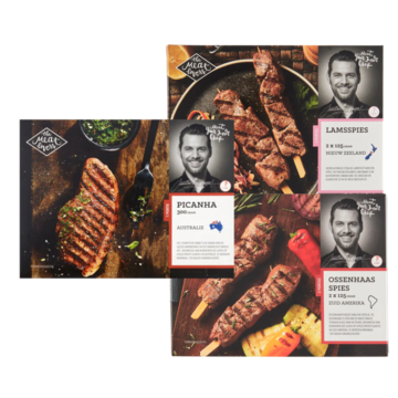 The Meat Lovers Lam, Ossenhaas & Picanha BBQ Pakket