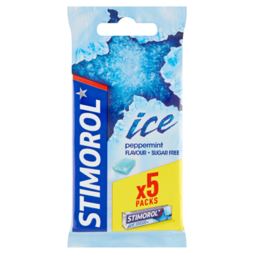 Stimorol Ice kauwgom Peppermint Suikervrij 5 x 14g