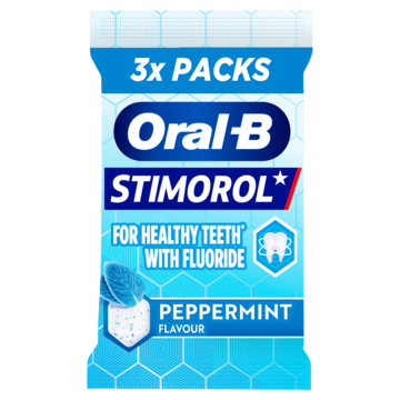 Stimorol Oral-B Kauwgom Peppermint Suikervrij 51g