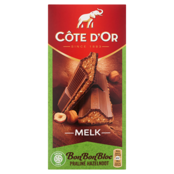 Côte d'Or BonBonBloc chocolade reep Melk Praliné Hazelnoot 200g