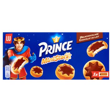 LU Prince MiniStars Koekjes met Melkchocolade 187g