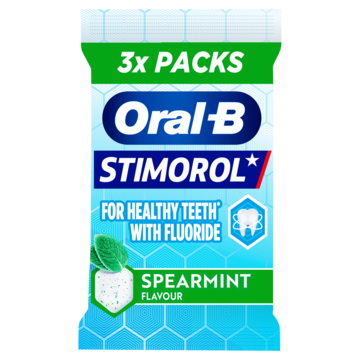 Stimorol Oral-B Kauwgom Spearmint Suikervrij 51g