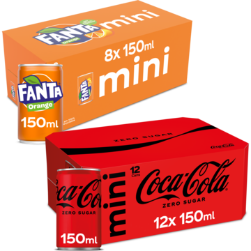 Coca-Cola Zero Sugar en Fanta Mini’s