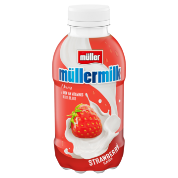 Müller Müllermilk aardbei 379ml