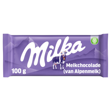Milka Melkchocolade van Alpenmelk 100g