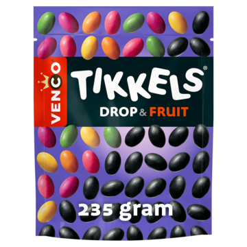 Venco Tikkels Drop Fruit 235g