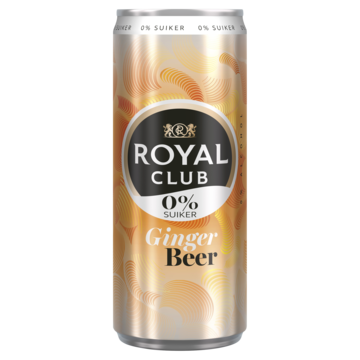 Royal Club 0% Suiker Ginger Beer 0, 25L