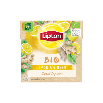 Lipton Thee BIO Lemon & Ginger 20 Stuks
