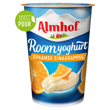 Almhof Roomyoghurt Spaanse Sinaasappel 500g