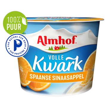 Almhof Volle Kwark Spaanse Sinaasappel 500g