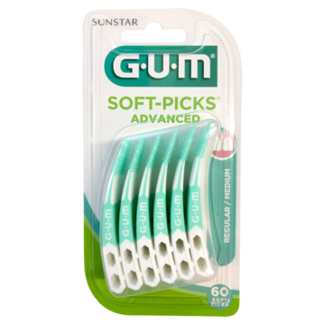 GUM Soft-Picks Advanced Regular / Medium Tandenstoker Value Pack 60 Stuks