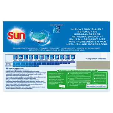 Sun All-in 1 Vaatwastabletten Citroen 25 tabletten