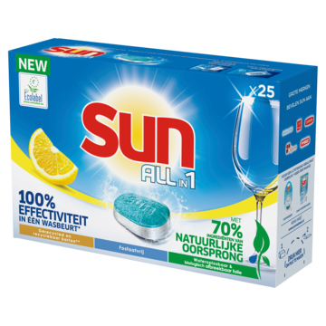 Sun All-in 1 Vaatwastabletten Citroen 25 tabletten