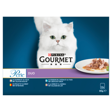 Gourmet Perle Duo Land & Zee kattenvoer nat 12 x 85g bestellen? - Huishouden, dieren, servicebalie — Supermarkten