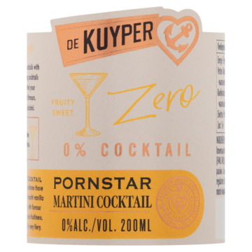 De Kuyper Zero Pornstar Martini 0% Cocktail 200ml