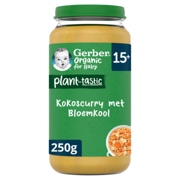 Gerber® Plant-tastic Kokoscurry met Bloemkool 15+