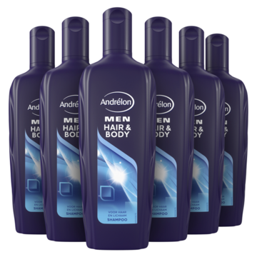 Andrélon Men Shampoo en Bodywash Hair & Body 6 x 300ml