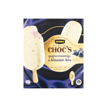 Jumbo Premium Choc's Yoghurtroomijs & Blauwe Bes 3 x 84g