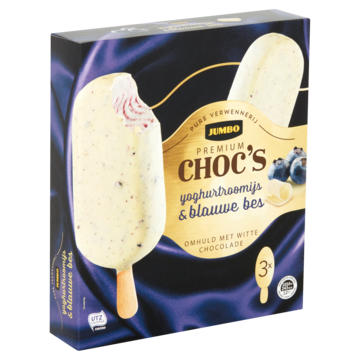 Jumbo Premium Choc's Yoghurtroomijs & Blauwe Bes 3 x 84g
