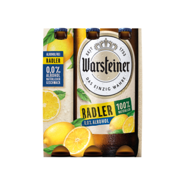 Warsteiner Alcoholvrij Radler Flesen <0,5% - 6 x 330ml
