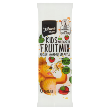 De Kleine Keuken Kids Biologische Fruitmix vanaf 2 Jaar 6 doosjes 84g