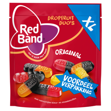 Red Band Dropfruit Duo's XL Snoep 370g