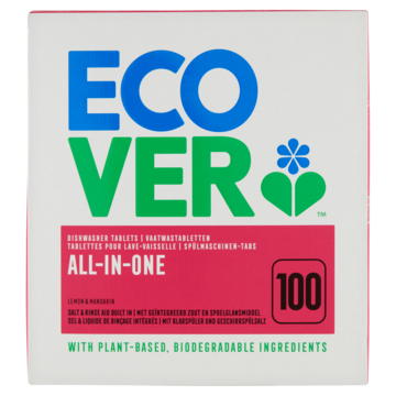 Ecover All-in-One Lemon & Mandarin 100 Vaatwastabletten 2kg