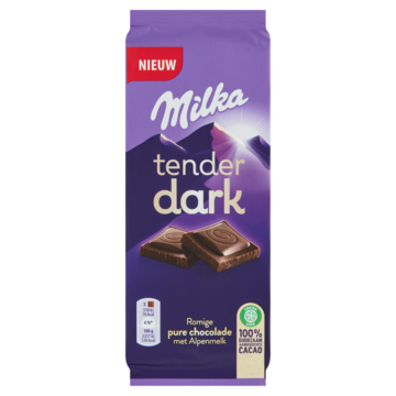 Milka Tender Dark Pure Chocolade Reep 85g