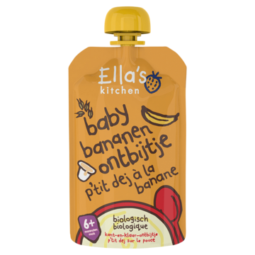 Ella's Kitchen Baby bananen ontbijtje 6+ biologisch 100g
