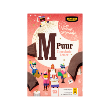 Jumbo Puur Chocoladeletter M 135g