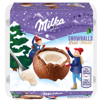 Milka Snow Balls Melk Chocolade 4 x 28g