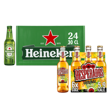 Heineken Krat en Desperados 6-Pack