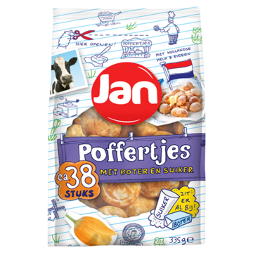 Jan Poffertjes met Boter en Suiker 335g